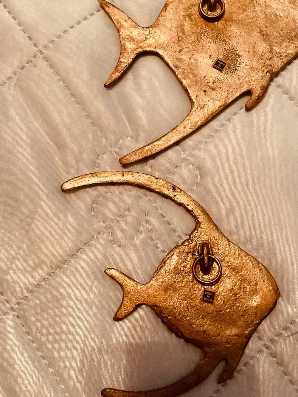 Brass Fish Wall Accents - Set of 3